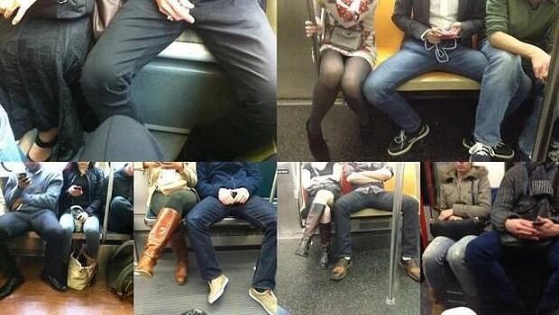 Bacaklarınızı 180 derece açıp oturmayın. Kahvede okey oynamıyorsunuz, toplu taşıma aracındasınız.