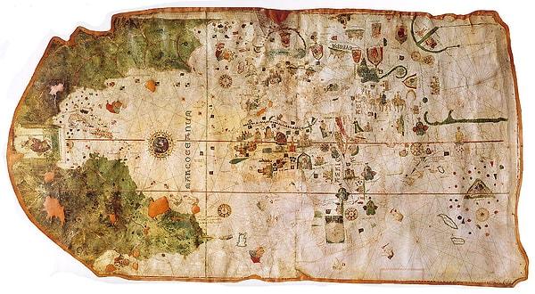 13. Juan de la Cosa'nın haritası (M.S. 1500)