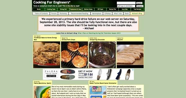 4. Cooking for Engineers