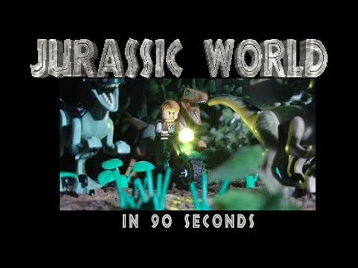 'Jurassic World' Filminin 90 Saniyelik Eğlenceli Lego Animasyonu