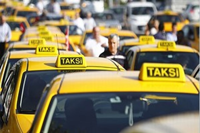 Ankaralı taksicilerden terör protestosu