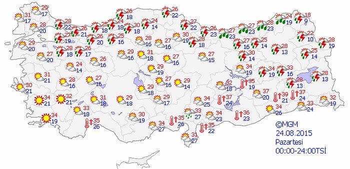 Dikkat! Meteoroloji'den 7 İle Kuvvetli Yağış Uyarısı