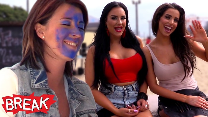 Sokaktan İnsanları Çevirip 'İğrenç' Şekilde Makyaj Yapmak