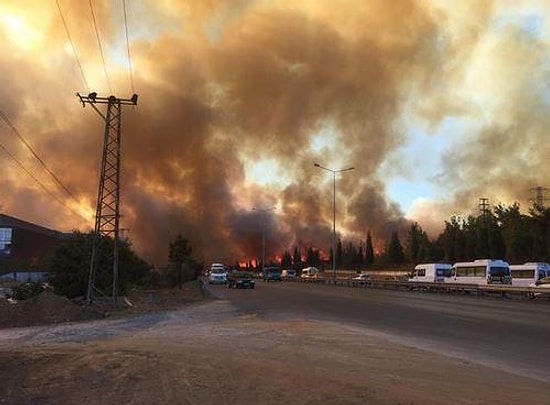 Tuzla'da Askeri Alanda Yangın