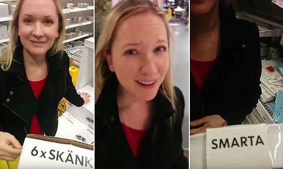 Her Etiketi Okuyarak Alışverişten Hoşlanmadığını Eşine Anlatmaya Çalışan Adam