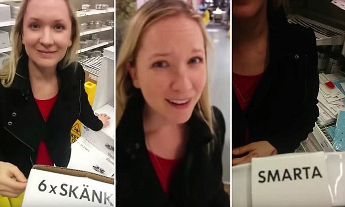 Her Etiketi Okuyarak Alışverişten Hoşlanmadığını Eşine Anlatmaya Çalışan Adam