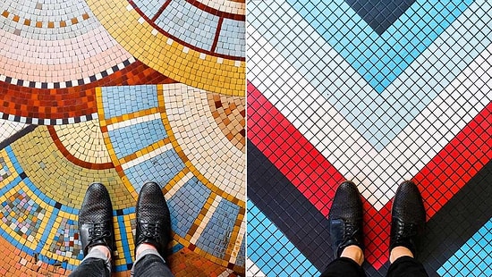 Paris Sokaklarında Mozaik Hafiyeliğine Soyunan Fotoğrafçıdan 24 Eşsiz Zemin Karesi