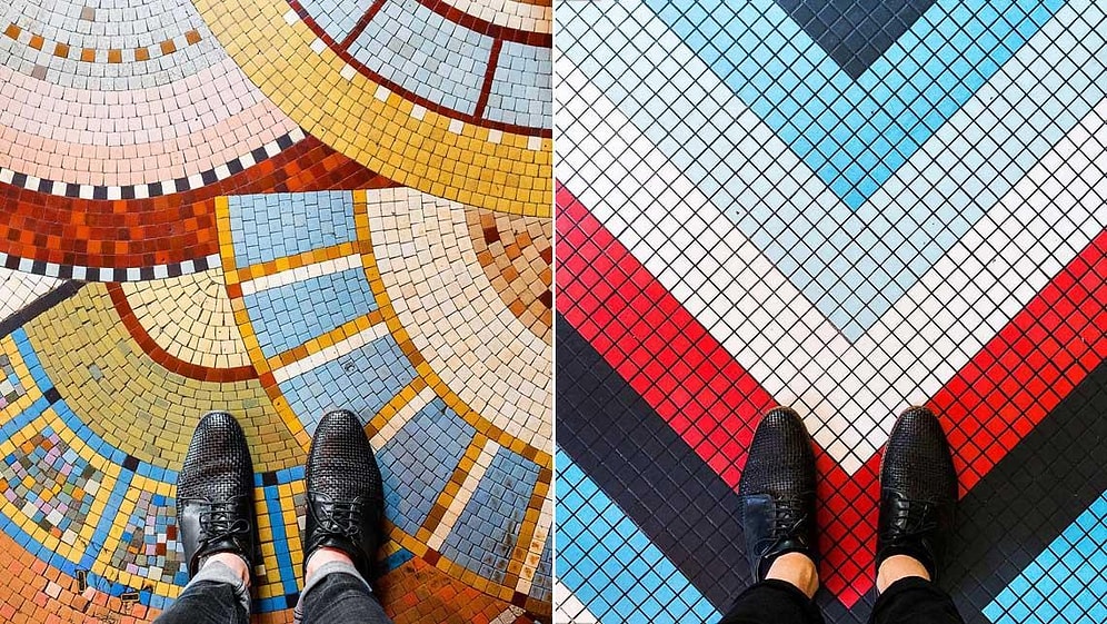 Paris Sokaklarında Mozaik Hafiyeliğine Soyunan Fotoğrafçıdan 24 Eşsiz Zemin Karesi