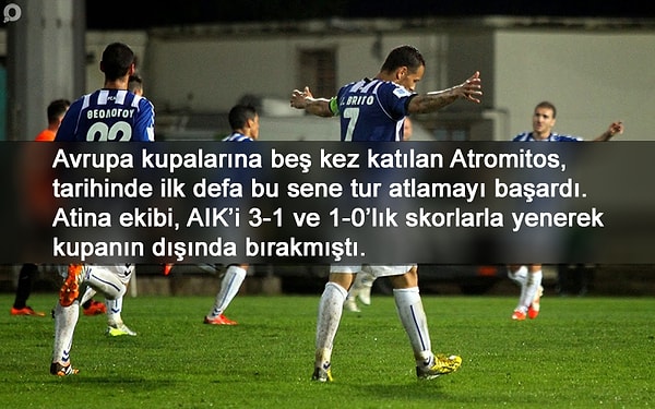 BİLGİ | Atromitos, deplasmanda oynadığı son üç Avrupa maçını da kazandı