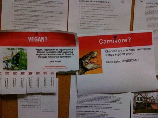 11. Ofisteki veganları trollemek.