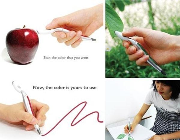 8. Hangi renk isterseniz yazabileceğiniz tükenmez kalem.