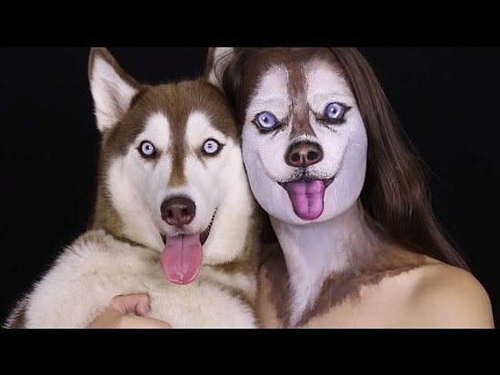 İnsan Gerçekten Hayret Ediyor: Aşırı Gerçekçi Sibirya Kurdu Makyajı Yapımı