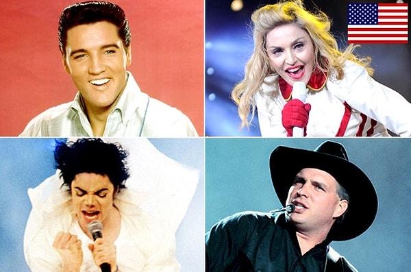 38. ABD: Elvis Presley, Madonna, Michael Jackson, Garth Brooks