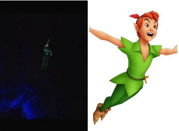 19. Bieber yaptığı sahne şovuyla- Peter Pan