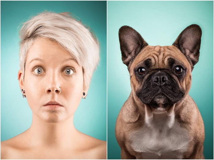 Köpeklerinin Mimiklerini Taklit Eden Sahiplerinin Tuhaf Hallerini Gösteren 30 Fotoğraf