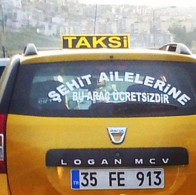 1. İzmir'deki bu taksi şoförünün duyarlılığı herkese örnek olacak cinsten. En azından gerçekten elinden geleni yapıyor. 👊👏