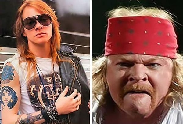 5. Axl Rose sen bu hallere düşecek adam mıydın........