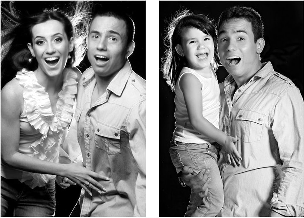 Kaybettiği Eşi ile Çekilmiş Fotoğraflarını Kızıyla Canlandıran Baba