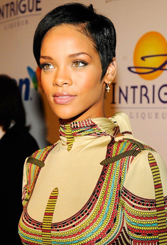 13. Rihanna…Bad girl Riri changes her looks almost every month, but her short hair usually remains more memorable.