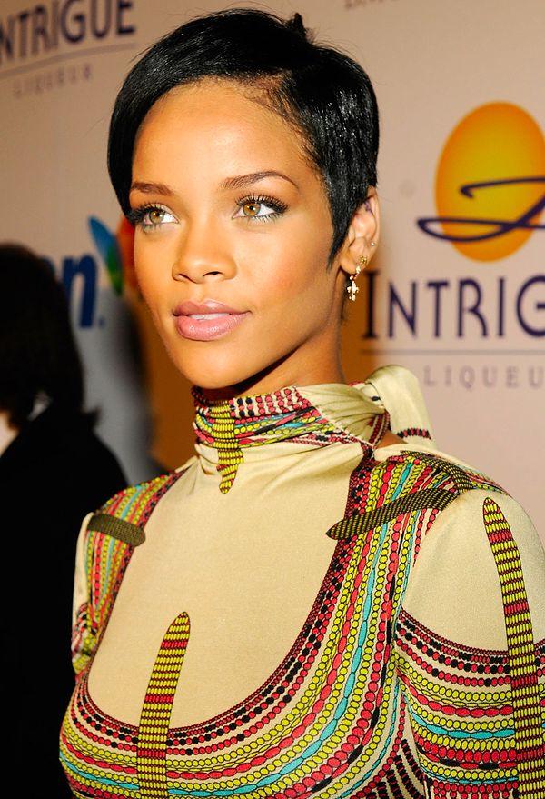 13. Rihanna…Bad girl Riri changes her looks almost every month, but her short hair usually remains more memorable.