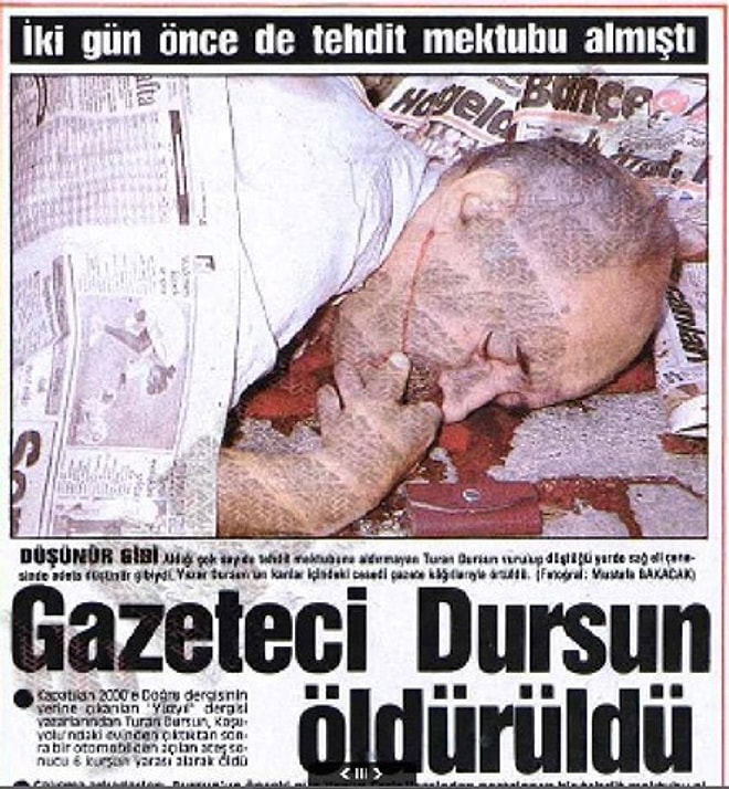 Gazeteci Yazar Turan Dursun Katledildi!