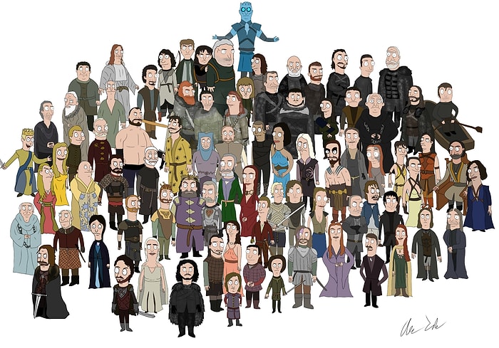 Game of Thrones Karakterlerinin Muhteşem Karikatürleri