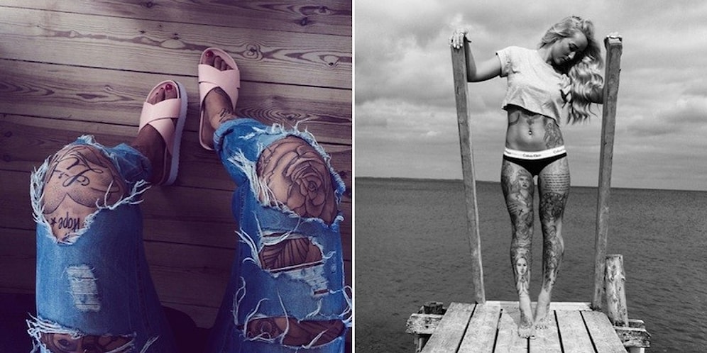 Son Günlerin Trendi Bacak Dövmelerinden Tekrar Tekrar Bakmak İsteyeceğiniz 19 Şahane Örnek