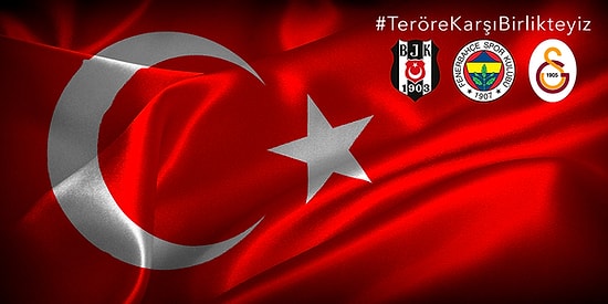 3 Büyük Kulüpten Ortak Tweet #TeröreKarşıBirlikteyiz