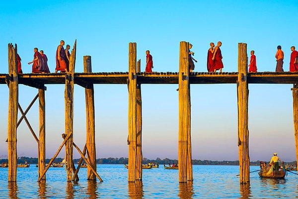 2. U Bein Köprüsü: Myanmar