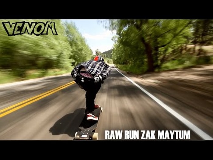 Kaykayı ile Adeta Roket Gibi Giden Adamın Heyecan Verici Anları