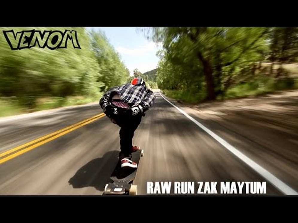 Kaykayı ile Adeta Roket Gibi Giden Adamın Heyecan Verici Anları