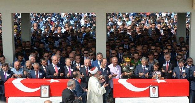 Şehit polisler Fehmi Şahin ve Ali Koç için Kocatepe Camii'nde tören düzenlendi