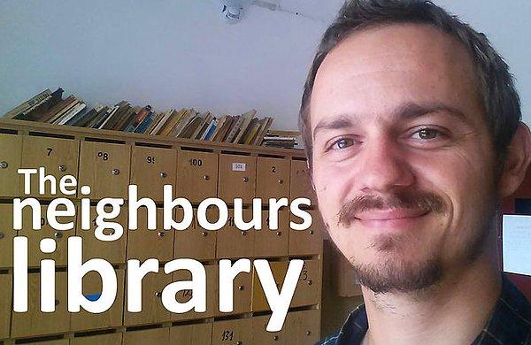 "40 daireli apartmanımda çok az komşumu tanıdığım için komşu kütüphanesi projesini başlatmaya karar verdim."