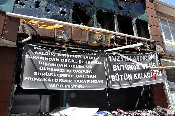 7. Kırşehir'de İş Yeri Yakılan Esnaf: 'Bütünüz ve Bir Bütün Kalacağız'