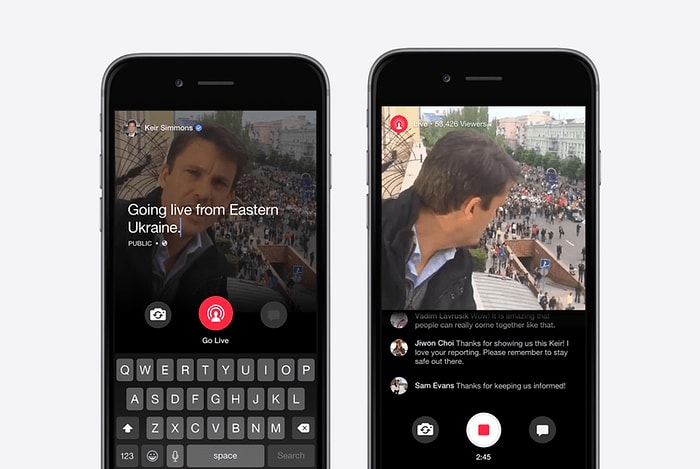 Facebook Şimdi Gazetecilere de Mentions ile Canlı Yayın İzni Veriyor