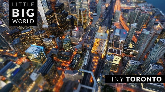 Optiğin Büyülü Dünyası Tilt Shift ile Minyatür Toronto | Timelapse