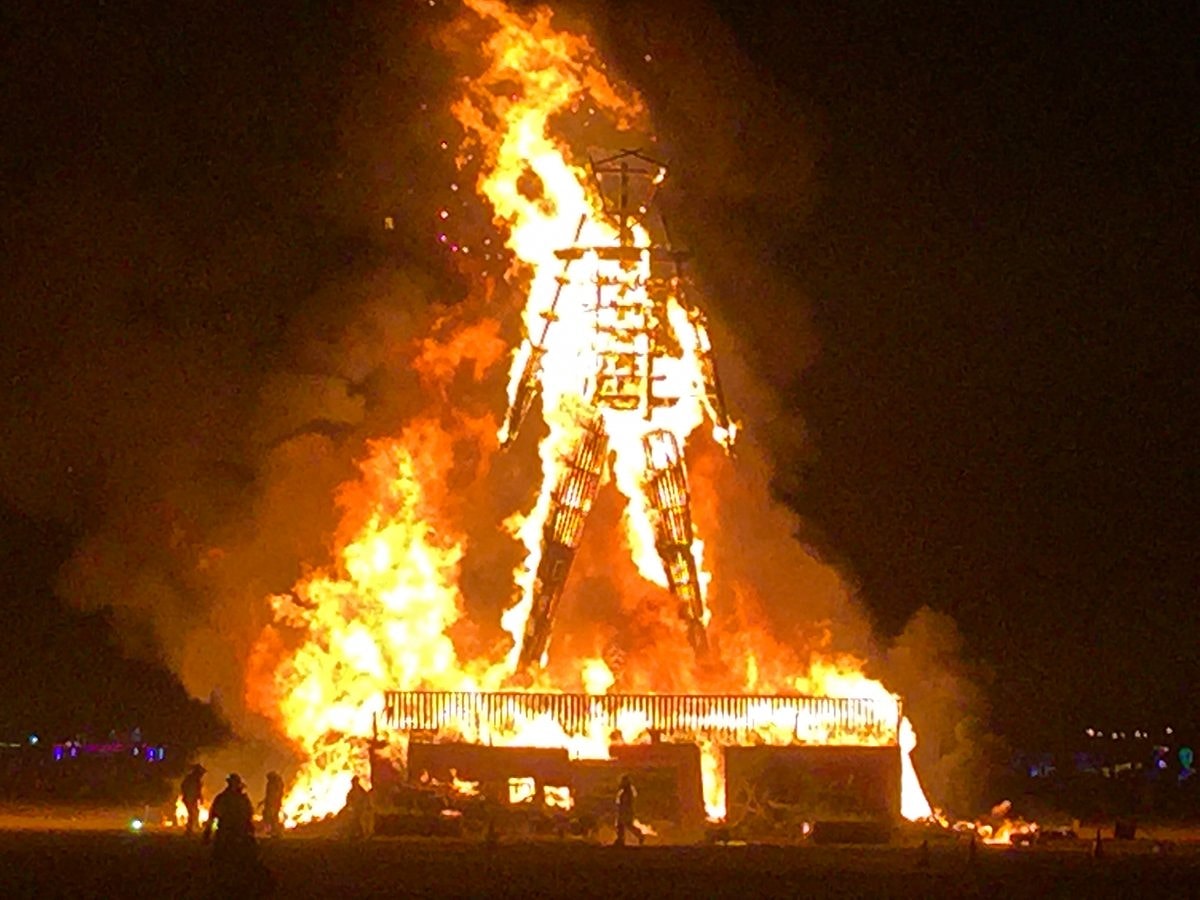 Burning man сожжение храма