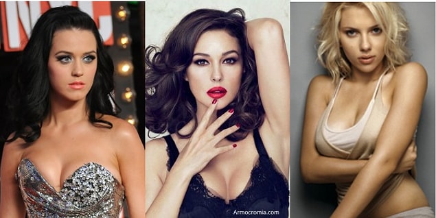 11. Katy Perry, Monica Belluci, Scarlett Johansson