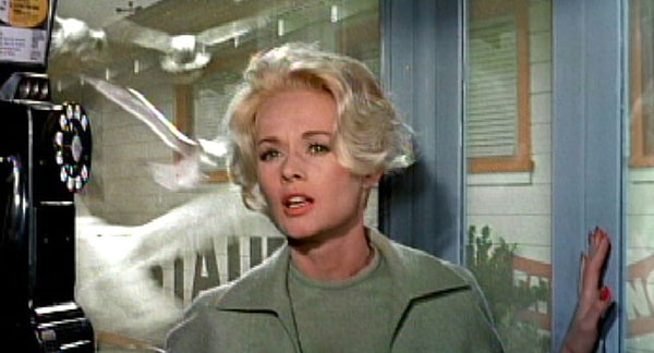 7. 1963'te çekilmiş kült gerilim filmi Kuşlar(The Birds)'dan Tippi Hedren'li bir kare.