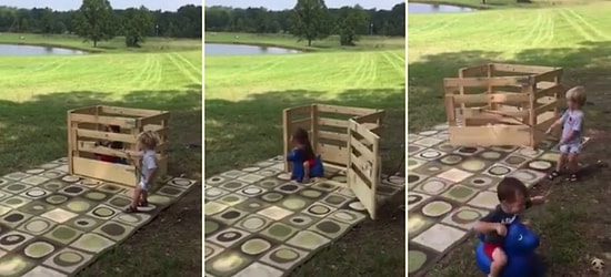 Çocukluk Hayali Bir Harika: Şişme Atıyla Rodeo Yapan Çocuğun Efsane Eğlenceli Anları