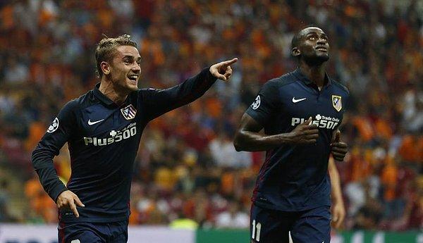 BİLGİ | Antoine Griezmann, geçen sezon Şampiyonlar Ligi'nde 9 maçta 2 gol atmıştı, Galatasaray karşısında 25 dakikada 2 gol buldu.
