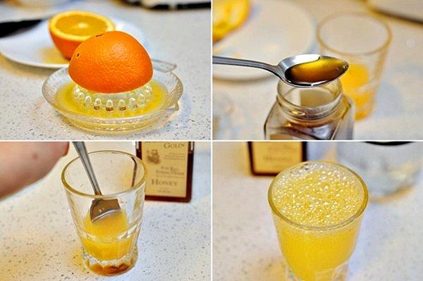 15. Bal ve portakal suyu