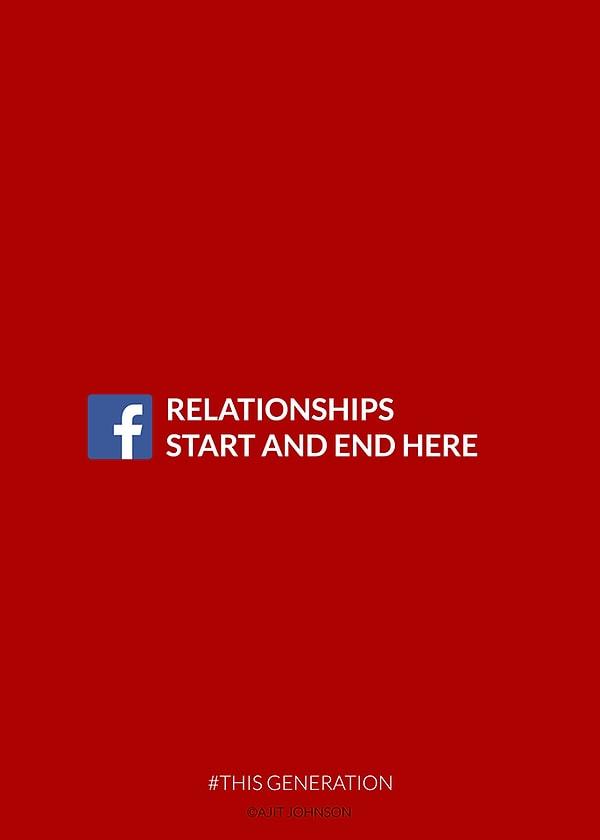 #4 Günümüzde ilişkiler Facebook'ta başlayıp, bitiyor...