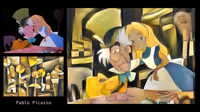 17 Ünlü Sanatçının Resimlerinden Oluşan "Alice Harikalar Diyarı" Sahneleri