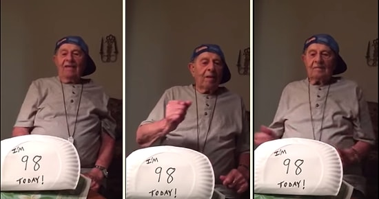 98'lik Dededen Doğum Gününde Nae Nae Performansı