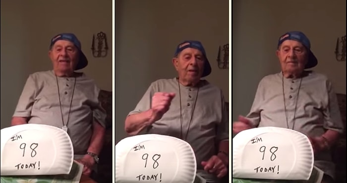 98'lik Dededen Doğum Gününde Nae Nae Performansı