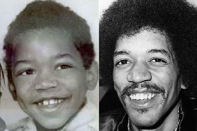 3. İlk kez 14 yaşındayken gitarla tanışır. Bu gitar, başkası tarafından atılmış, telleri kopuk bir gitardır. Jimi bu gitarla sevdiği şarkıları çalmaya çalışır.
