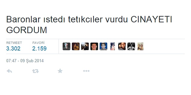 2. ''Cinayeti kör bir kayıkçı gördü, ben gördüm, kulaklarım gördü.''