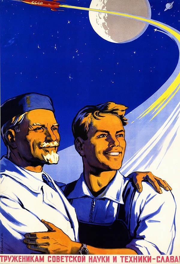13. "Sovyet bilim ve teknolojisi için çalışanların şerefine!"
