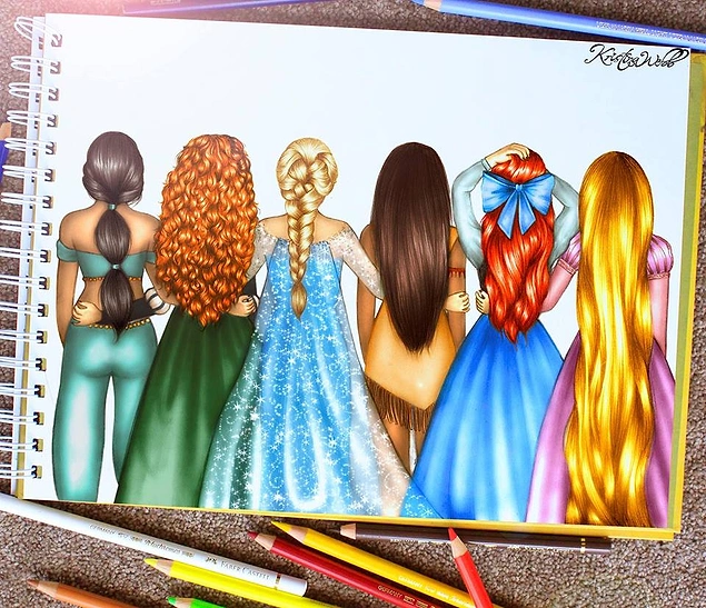 Disney Prenseslerinden yeni akım! Arkalarını dönüp fotoğraf çektirmişler. 